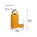 Ver imagem 2 de Bomba Submersível Drenagem / Esgoto Tsbe-300n 1 Cv Trifásico Motor Weg Ip68 380v Thebe Ebara