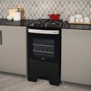 Ver imagem 2 de Fogão 4 Bocas Automático Mesa de Vidro Piacere Vetro Mueller Bivolt