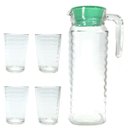 Ver imagem 1 de Conjunto de Jarra de Vidro com 4 Copos Onix