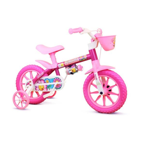 Bicicleta Infantil Flower Aro 12 - Nathor - 1