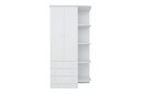 Ver imagem 2 de Guarda Roupa Infantil 2 Portas e Berço Mini Cama Americano Doce Sonho Branco – Qmovi
