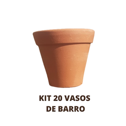 Kit 20un Vaso de Barro 7cm - 4