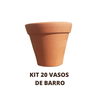 Kit 20un Vaso de Barro 7cm - 4