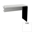 Ver imagem 1 de Mesa de Escritório Complemento 90 x 45cm Pé Painel Pe25 em Mdp Branca com Base Branca