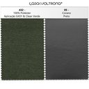 Ver imagem 5 de Poltrona Decorativa Chiara Base Orby Corano Preto/Poliéster Verde - CasaePoltrona