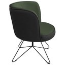 Ver imagem 7 de Poltrona Decorativa Chiara Base Orby Corano Preto/Poliéster Verde - CasaePoltrona