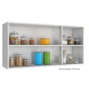 Ver imagem 3 de Armário Aéreo Multiuso 1,20m Donatelo Branco Fosco 100% Mdf 15mm Rino Móveis