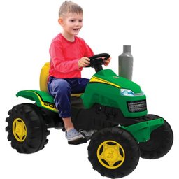Mini Carro Pedal Infantil Bandeirante Trator Country - Verde - 2