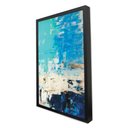 Ver imagem 3 de Quadro Decorativo Abstrato Blue em Moldura Caixa Tacolado Moldura Trad 1cm Preta sem Vidro 40 X 60cm