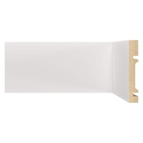 Rodapé MDF 1001 15MMX10CM Metro Linear Branco Moldufama