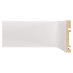 Rodapé MDF 1001 Moldufama 15mmx10cm Metro Linear