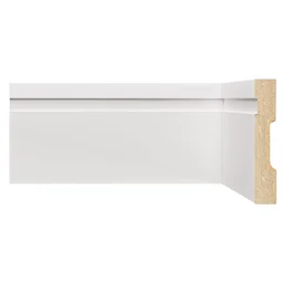 Rodapé de MDF 10cm x 15mm x 1,80m com Friso Moldufama 1002 - 1