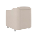 Ver imagem 5 de Kit 4 Poltronas Bia Decorativa Reforçada Recepção Clinica Salão Sala de Estar Suede:bege