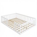 Ver imagem 5 de Cama Casal Montessoriana com Colchão Madeira Maciça Branco Repleta