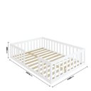 Ver imagem 3 de Cama Casal Montessoriana com Colchão Madeira Maciça Branco Repleta