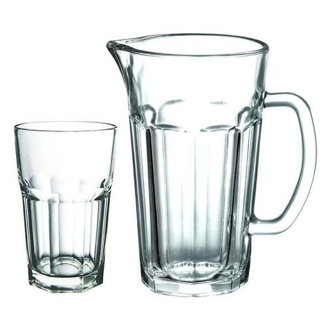 Jogo para Refresco Dover 7 peças em Vidro - Dynasty