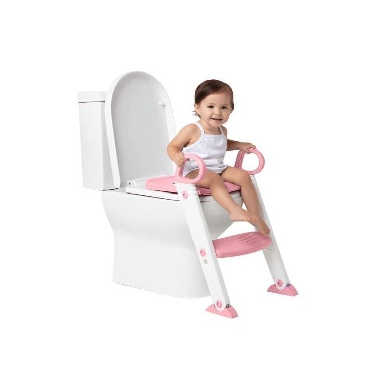 ASSENTO REDUTOR COM ESCADA BUBA - Rosa Claro