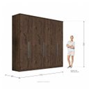 Ver imagem 5 de Guarda-Roupa Casal 6 Portas 4 Gavetas Monumental Zanzini