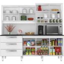 Ver imagem 5 de Armário de Cozinha 6 Portas 3 Gavetas Mega Yescasa