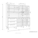 Ver imagem 3 de Armário de Cozinha 6 Portas 3 Gavetas Mega Yescasa