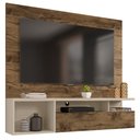 Ver imagem 1 de Painel para Tv até 55 Polegadas Black Jatoba Off White