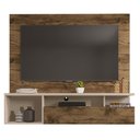 Ver imagem 3 de Painel para Tv até 55 Polegadas Black Jatoba Off White