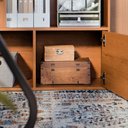 Ver imagem 3 de Mesa de Computador Escrivaninha Office em L Steel Marrom Freijó