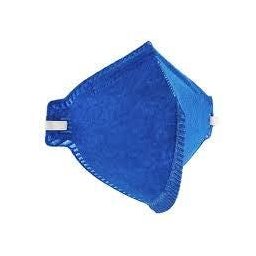 MASCARA DE PROTEÇÃO PFF2 DESCARTAVEL AZUL SEM VALVULA - 1