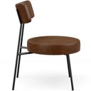 Ver imagem 2 de Kit 02 Poltronas Decorativas para Sala de Estar Base Fixa Londres L02 Couríssimo Marrom - Lyam