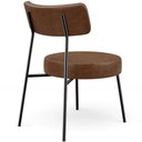 Ver imagem 5 de Kit 02 Poltronas Decorativas para Sala de Estar Base Fixa Londres L02 Couríssimo Marrom - Lyam