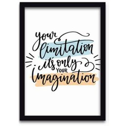 Conjunto Quadros Decorativos 3 pçs MDF 30x40 Forma Frases 2 - Moldura Preta - 3