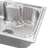 Cuba para Cozinha Pia Inox com Acessórios e Tábua Carajás e Torneira Gourmet Monocomando Munim - 3