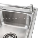 Ver imagem 4 de Cuba para Cozinha Pia Inox com Acessórios e Tábua Carajás e Torneira Gourmet Monocomando Munim
