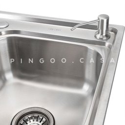 Cuba para Cozinha Pia Inox com Acessórios e Tábua Carajás e Torneira Gourmet Monocomando Munim - 4