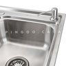 Cuba para Cozinha Pia Inox com Acessórios e Tábua Carajás e Torneira Gourmet Monocomando Munim - 4
