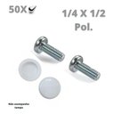 Ver imagem 2 de Parafuso 1/4 X 1/2 Pol. Cab. 13 Tamp. F. Philips Rosca Maq. Zb (Kit com 50)