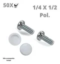 Ver imagem 6 de Parafuso 1/4 X 1/2 Pol. Cab. 13 Tamp. F. Philips Rosca Maq. Zb (Kit com 50)