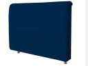 Ver imagem 1 de Cabeceira Dama 1,95 Cm Cama Box king Size Suede Azul Marinho