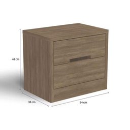 Mesa Cabeceira Infantil S822 c/ 2 Gavetas Branco - Kappesberg - 4