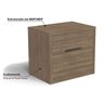 Mesa Cabeceira Infantil S822 c/ 2 Gavetas Branco - Kappesberg - 2