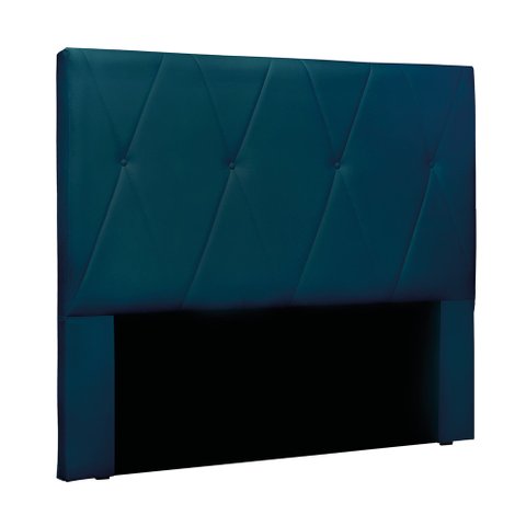 Cabeceira Cama Box King 195 Cm Aquilla Veludo S04 - D'Rossi Azul Marinho
