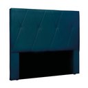 Ver imagem 1 de Cabeceira Cama Box King 195 Cm Aquilla Veludo S04 - D'Rossi Azul Marinho