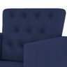 Kit 2 Poltronas Decorativa Pés Palito Nina Encosto Estilo Capitonê Azul Marinho - Sa Móveis - 3