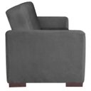 Ver imagem 5 de Sofá Cama 3 Lugares Jobim Linho Cinza Escuro - ADJ Decor