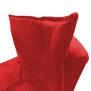 Ver imagem 4 de Kit 2 Poltronas Decorativas Emília Plus Pés Palito Suede Vermelho - Sa Móveis