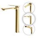 Ver imagem 1 de Torneira Banheiro Misturador Alta Atenas Dourada 100% Metal Premium