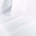 Ver imagem 3 de Jogo de Lençol Aria King 4 Peças Micropercal 200 Fios Suave Detalhe Bordado - Branco Neve