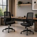Ver imagem 1 de Kit 2 Cadeiras Netflex Ergonômicas para Escritório Netmobil Sistema Syncron Giratória Reclinável