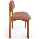 Ver mais imagens de Kit 02 Cadeiras para Sala de Jantar Cozinha Living Estofada Dara L02 Suede Rosê - Lyam Decor