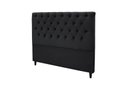Ver imagem 1 de Cabeceira Embaixatriz Plus Solteiro 900mm Suede Negro - Simbal
